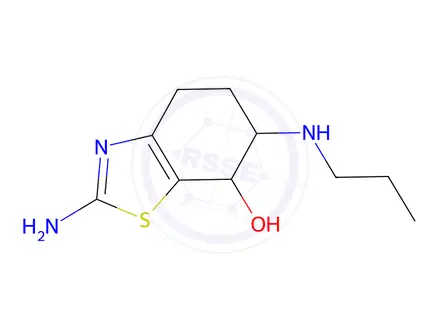 Chemical structure of 2-AMino-6-(propylaMino)-4,5,6,7-tetrahydrobenzo[d]thiazol-7-ol