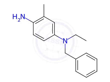 Chemical structure of N1-benzyl-N1-ethyl-3-methylbenzene-1,4-diamine