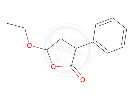 Chemical structure of 2(3H)-Furanone, 5-ethoxydihydro-3-phenyl-