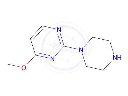 Chemical structure of 4-Methoxy-2-piperazin-1-ylpyrimidine Dihydrochloride