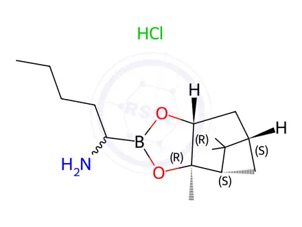 Chemical structure of Ixazomib Citrate Impurity 102 Hydrochloride