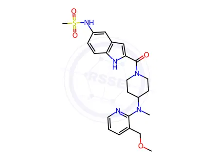 Chemical structure of Delavirdine Impurity 63