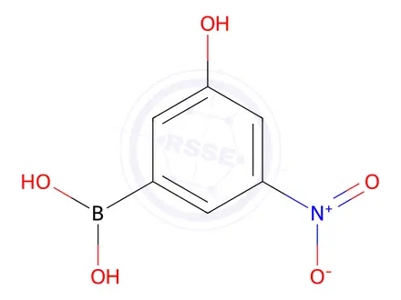 Chemical structure of (3-Hydroxy-5-nitrophenyl)boronic acid