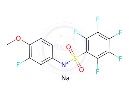 Chemical structure of Batabulin sodium