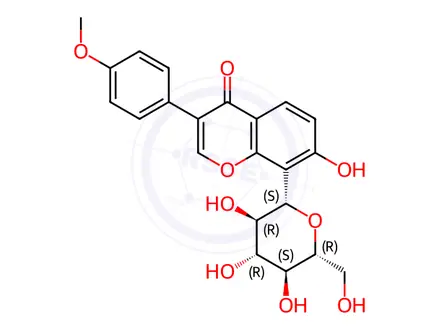 Chemical structure of 4'-O-Methylpuerarin