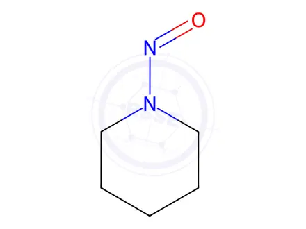 Chemical structure of N-Nitrosopiperidine