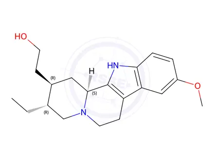 Chemical structure of Corynan-17-ol, 10-methoxy-