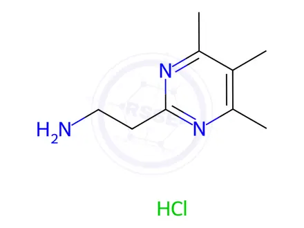 Chemical structure of 2-(4,5,6-Trimethylpyrimidin-2-yl)ethan-1-amine hydrochloride