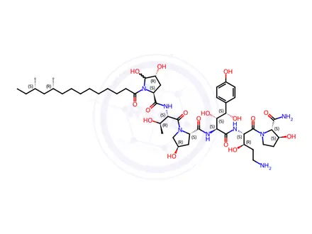 Chemical structure of Caspofungin Impurity KH