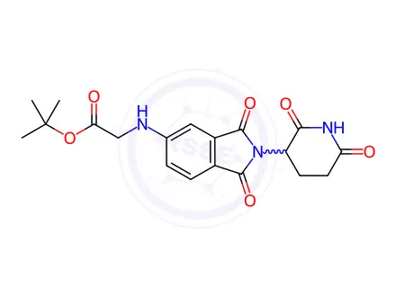 Chemical structure of Thalidomide-5-NH-CH2-COO(t-Bu)