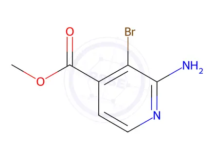 Chemical structure of Methyl 2-amino-3-bromoisonicotinate
