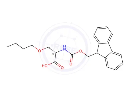 Chemical structure of Fmoc-Ser(n-Bu)-OH