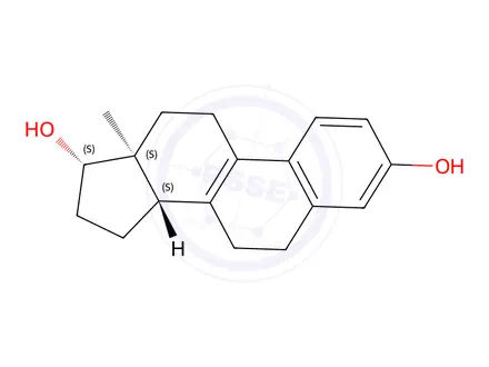 Chemical structure of (17beta)-Estra-1,3,5(10),8-tetraene-3,17-diol