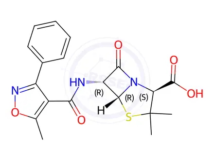 Chemical structure of Oxacillin