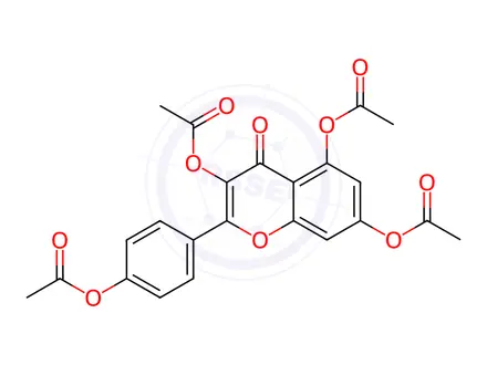 Chemical structure of Kaempferol tetraacetate