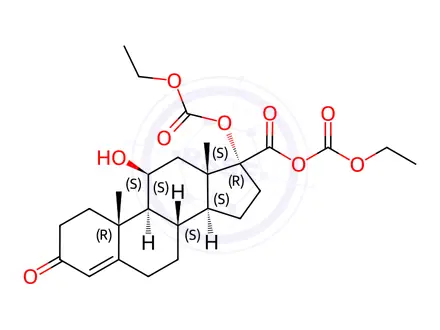 Chemical structure of Prednisolone Impurity 122