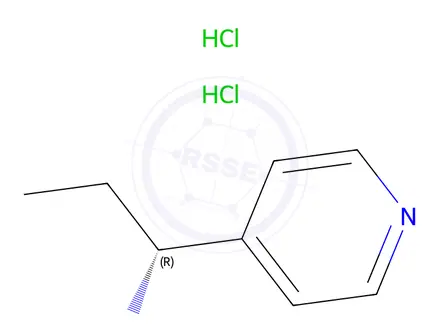 Chemical structure of (R)-1-(4-Pyridinyl)propylamine 2hcl