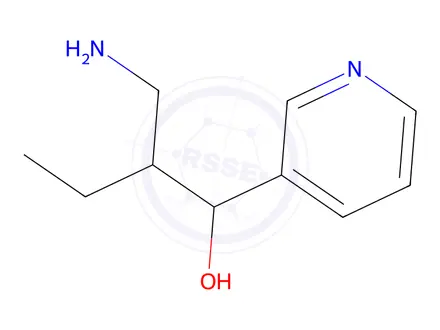 Chemical structure of 2-(Aminomethyl)-1-(pyridin-3-yl)butan-1-ol