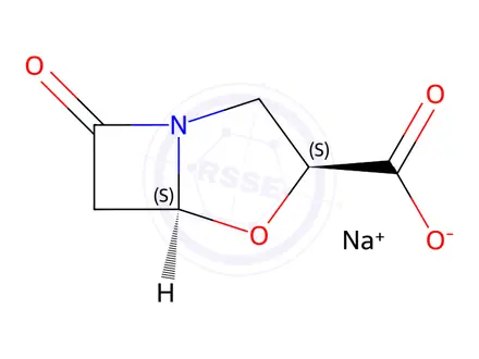 Chemical structure of rac Clavam-2-carboxylic acid sodium salt
