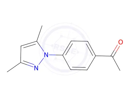 Chemical structure of 1-(4-(3,5-dimethyl-1h-pyrazol-1-yl)phenyl)ethan-1-one