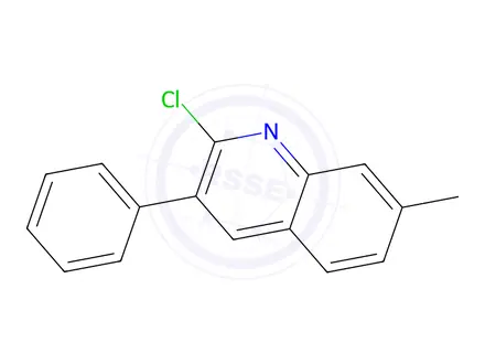 Chemical structure of 2-Chloro-7-methyl-3-phenylquinoline