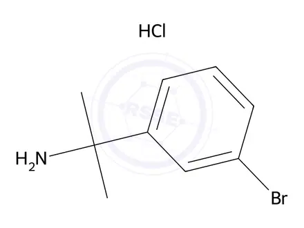 Chemical structure of 2-(3-Bromophenyl)propan-2-amine Hydrochloride