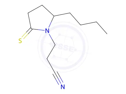 Chemical structure of 3-(2-Butyl-5-thioxopyrrolidin-1-yl)propanenitrile