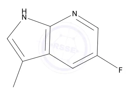 Chemical structure of 5-fluoro-3-methyl-1H-pyrrolo[2,3-b]pyridine