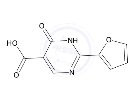 Chemical structure of 2-(Furan-2-yl)-6-oxo-1,6-dihydropyrimidine-5-carboxylic acid