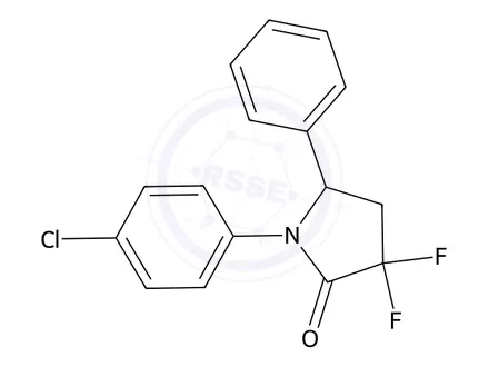 Chemical structure of 1-(4-Chlorophenyl)-3,3-difluoro-5-phenylpyrrolidin-2-one