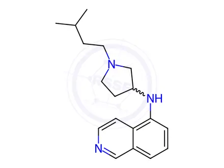 Chemical structure of N-(1-Isopentylpyrrolidin-3-yl)isoquinolin-5-amine