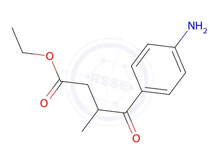Chemical structure of Ethyl 4-(4-aminophenyl)-3-methyl-4-oxobutanoate