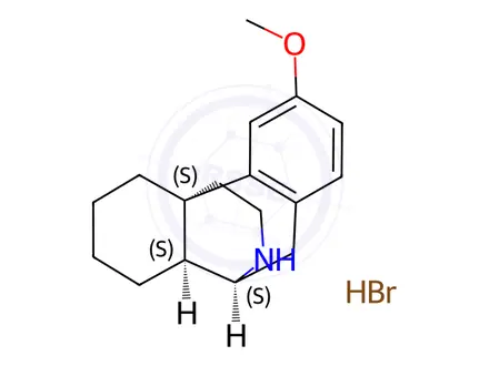 Chemical structure of Dextromethorphan EP Impurity A HBr