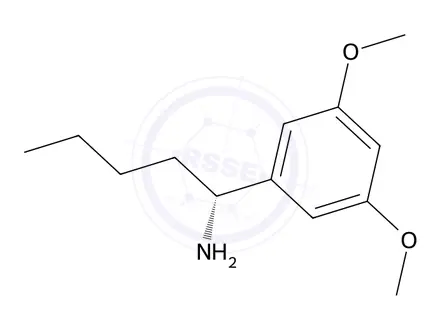 Chemical structure of (R)-1-(3,5-dimethoxyphenyl)pentan-1-amine