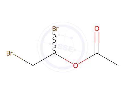Chemical structure of 1,2-dibromoethyl acetate