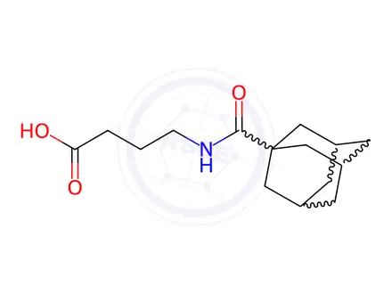 Chemical structure of 4-[(1-ADAMANTYLCARBONYL)AMINO]BUTANOIC ACID