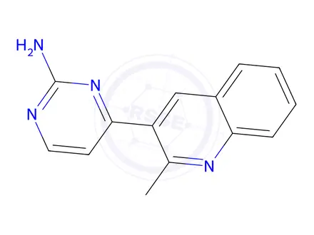 Chemical structure of 4-(2-Methylquinolin-3-yl)pyrimidin-2-amine