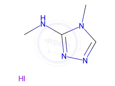 Chemical structure of n,4-Dimethyl-4h-1,2,4-triazol-3-amine hydroiodide
