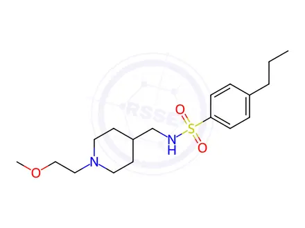 Chemical structure of N-((1-(2-Methoxyethyl)piperidin-4-yl)methyl)-4-propylbenzenesulfonamide