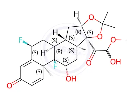 Chemical structure of Fluocinolone Acetonide Impurity 4