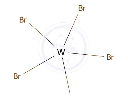Chemical structure of TUNGSTEN (V) BROMIDE