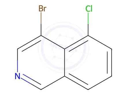Chemical structure of 4-Bromo-5-chloroisoquinoline