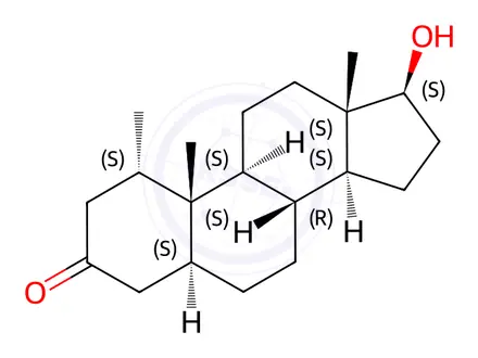 Chemical structure of Mesterolone