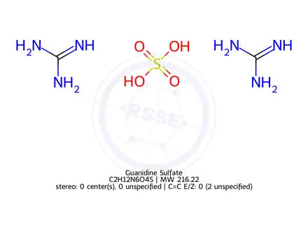 Chemical structure of Guanidine Sulfate