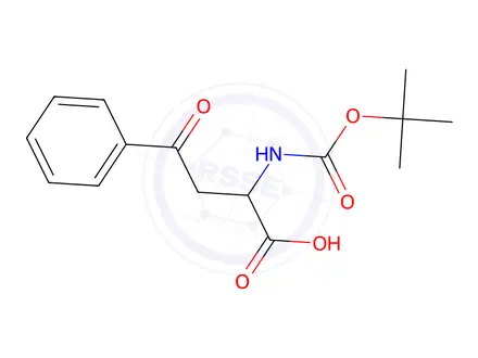 Chemical structure of 2-((tert-Butoxycarbonyl)amino)-4-oxo-4-phenylbutanoic acid