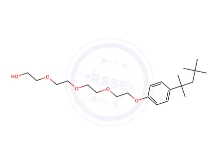 Chemical structure of 11-(4-tert-Octylphenoxy)-3,6,9-trioxaundecane-1-ol