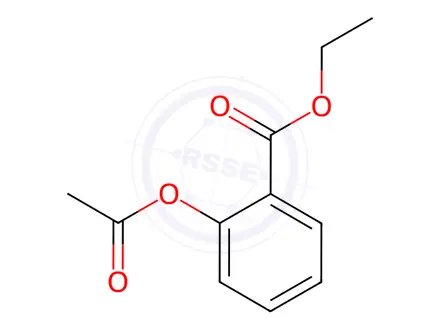 Chemical structure of Ethyl 2-Acetoxybenzoate