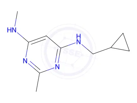 Chemical structure of N4-(Cyclopropylmethyl)-N6,2-dimethylpyrimidine-4,6-diamine