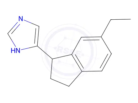 Chemical structure of 4-(6-Ethyl-2,3-dihydro-1H-inden-1-yl)-1H-imidazole