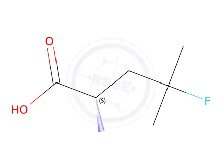 Chemical structure of (S)-2-Amino-4-fluoro-4-methylpentanoic Acid
